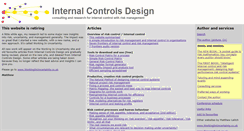 Desktop Screenshot of internalcontrolsdesign.co.uk